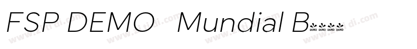 FSP DEMO   Mundial B字体转换